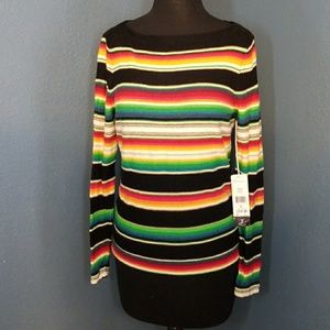 Serape print sweater